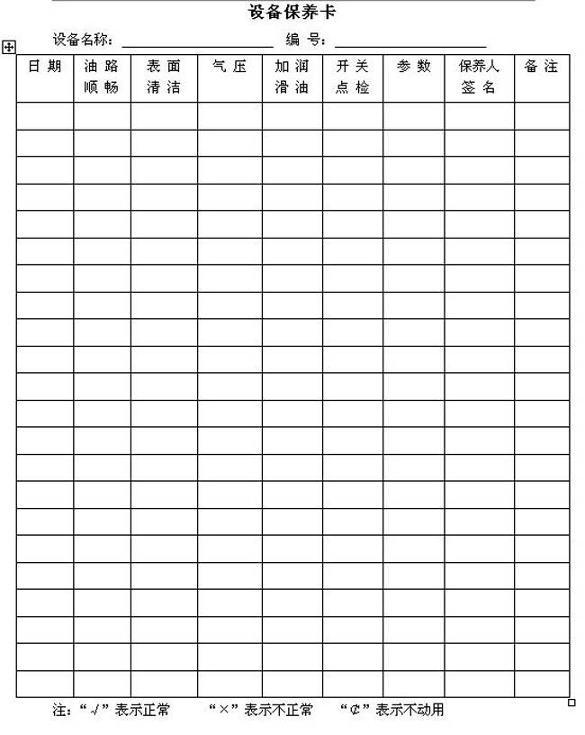保養(yǎng)維護